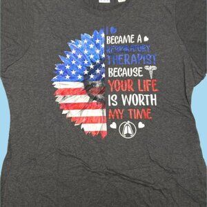 "I Became a Respiratory Therapist" 2021 Ladies 2X NOS Gray Tee